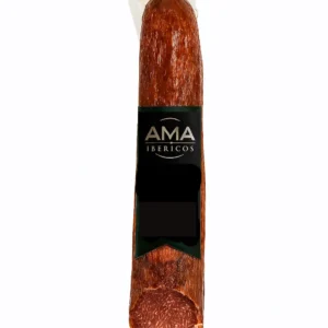 Caña de lomo envasada con logotipo de Ibéricos AMA