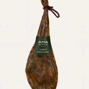 Paleta de cerdo con logotipo de Ibéricos AMA